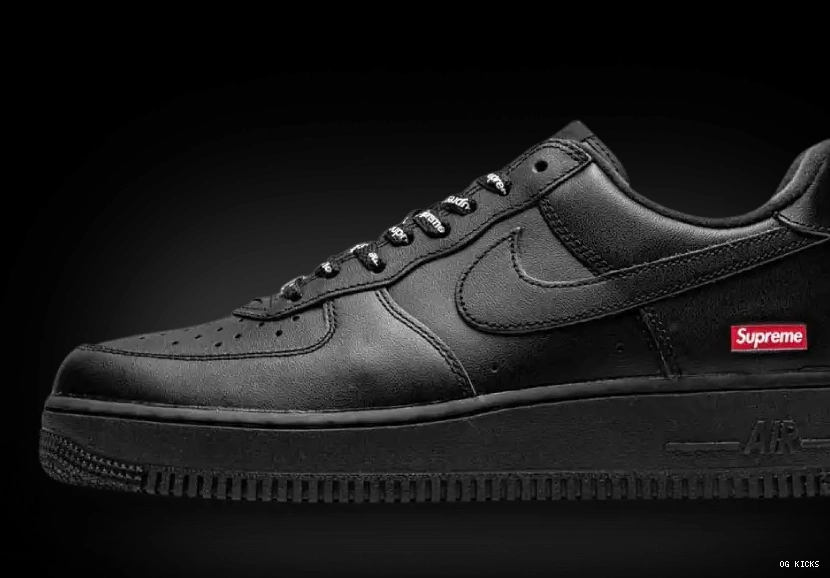 1 Low Black Nike Supreme Air Force 0616